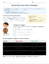 Transforming Negative to Positive Thoughts
