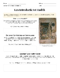 Introductie tot Hadith en Classificaties