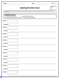 Daily Spelling Practice (Print)