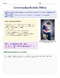 5A Realistic Fiction Explorer