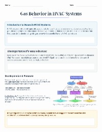 Understanding Gas Behavior in HVAC