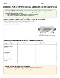 Safety Equipment Scavenger Hunt