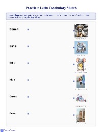Latin Vocabulary Matching