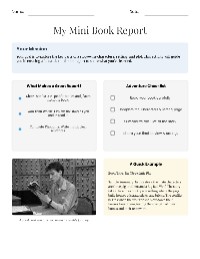 Mini Book Report Guidelines
