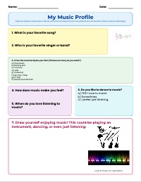 My Music Profile: Getting to Know You