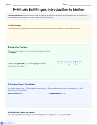 Distance vs. Displacement Bell-Ringer