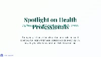 Spotlight on Health Professionals