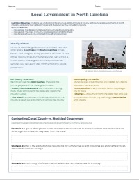 Introduction to Local Government