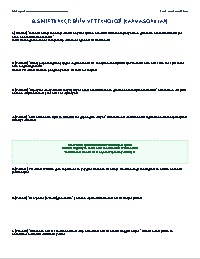 8. Sınıf Türkçe Senaryo Çalışma Kağıdı