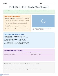 Digital Well-Being Guide