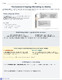 Vaping: Risks, Facts, and Choices