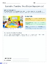 Unleashing Executive Function Skills