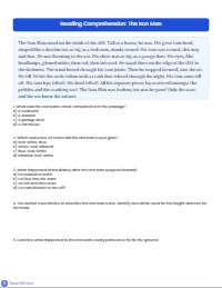 Class 4 English Final Term Exam Preparation