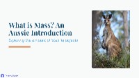 What is Mass? An Aussie Introduction