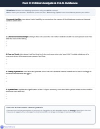 Tangerine Chapters 1-4 Analysis Quiz