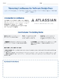 Guide to Using Confluence for Software Documentation
