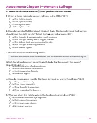 chunk the questions and provide circles for answer choices