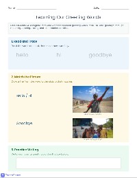 Greeting Words Practice