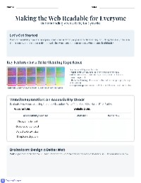 Understanding Web Accessibility for Dyslexia