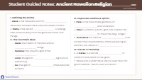 Gods and Religion in Ancient Hawaii