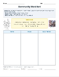 Word Sort Mat