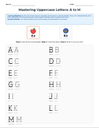 Mastering The Alphabet: Letter Writing Practice