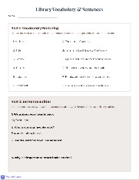 Library Research Skills Practice