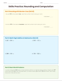 Mastering Numbers: Place Value, Operations, and Rounding