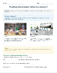 Finding Information From Sources