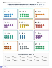 Addition Within Five Game Cards