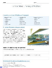 El Tráfico en la Ciudad