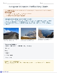 European Volcanoes