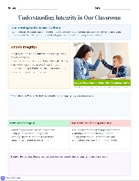 Understanding Integrity in the Classroom