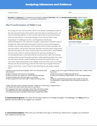 Inference and Textual Evidence Mastery