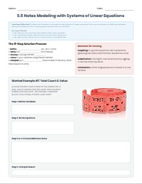 Systems of Equations from Word Problems