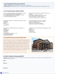 Rome and the Rise of Christianity