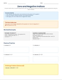 Mastering Zero and Negative Indices