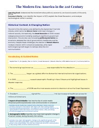 US History Study Guide 1960-2016