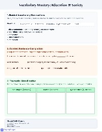 German Educational Vocabulary Practice