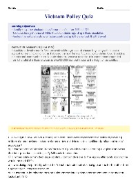 1 - Vietnam Policy Quiz