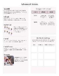 Guide to Ballet Terminology