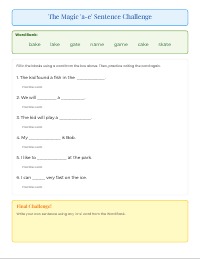 Mastering Long A: The Silent E Rule