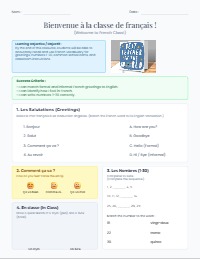 Welcome Back: French Language Review