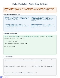 Unité sur la Santé et le Bien-être