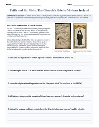 Women and the Catholic Church in Irish History