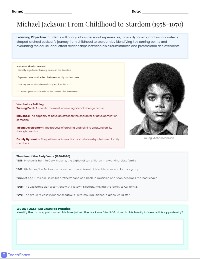 Michael Jackson's Path to Fame
