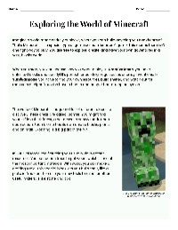 Introduction to Minecraft