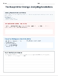 Revolutionary Planning Worksheet
