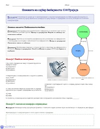 CIA Triad Cybersecurity Worksheet