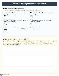 Comprehensive 6th Grade Verb Assessment